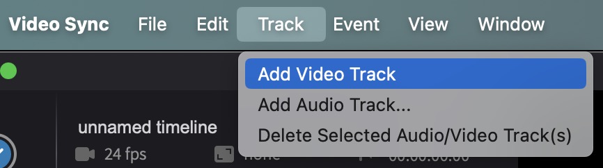 Add New Video Track