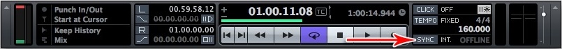 Legacy Cubase Transport Panel