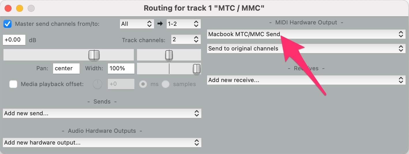 Routing for track window